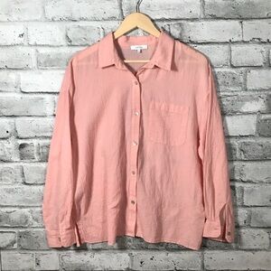 Cotton. Long Sleeve Button Down Shirt